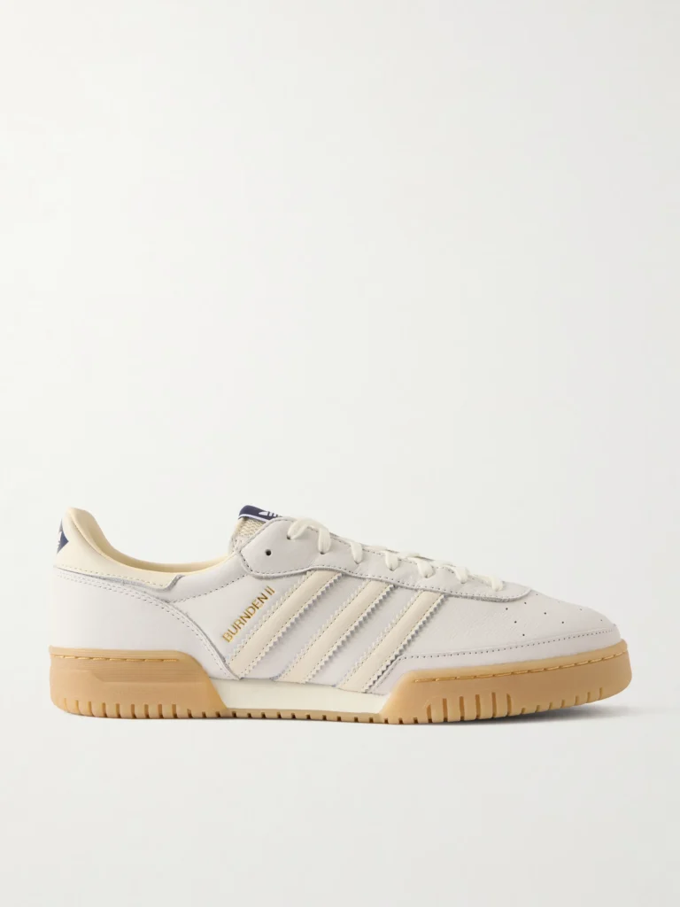 Off-white adidas sneakers in leather