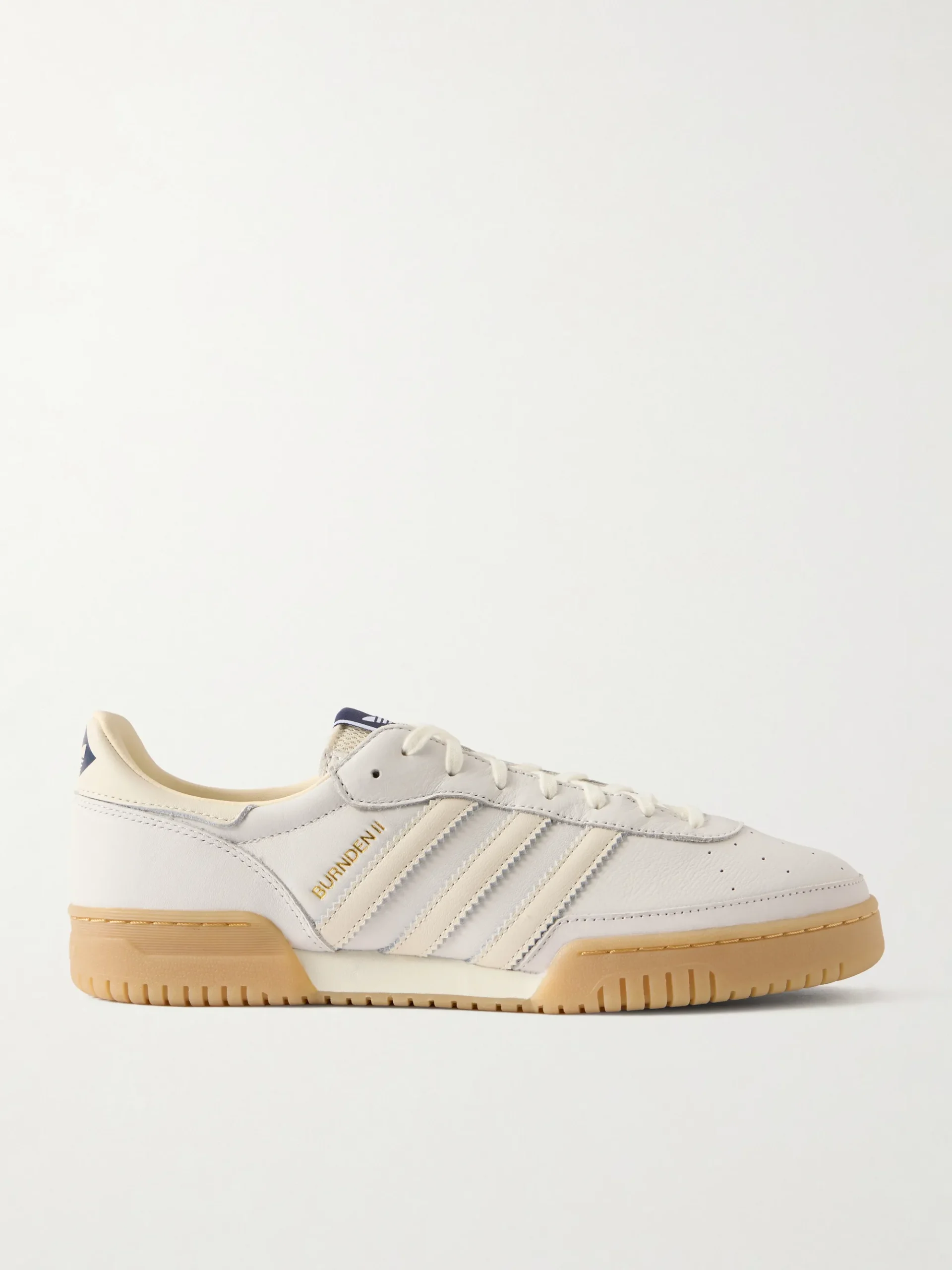 Off-white adidas sneakers in leather